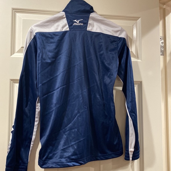 Mizuno blue and white athletic too zipped sweatshirt xs - Picture 4 of 6